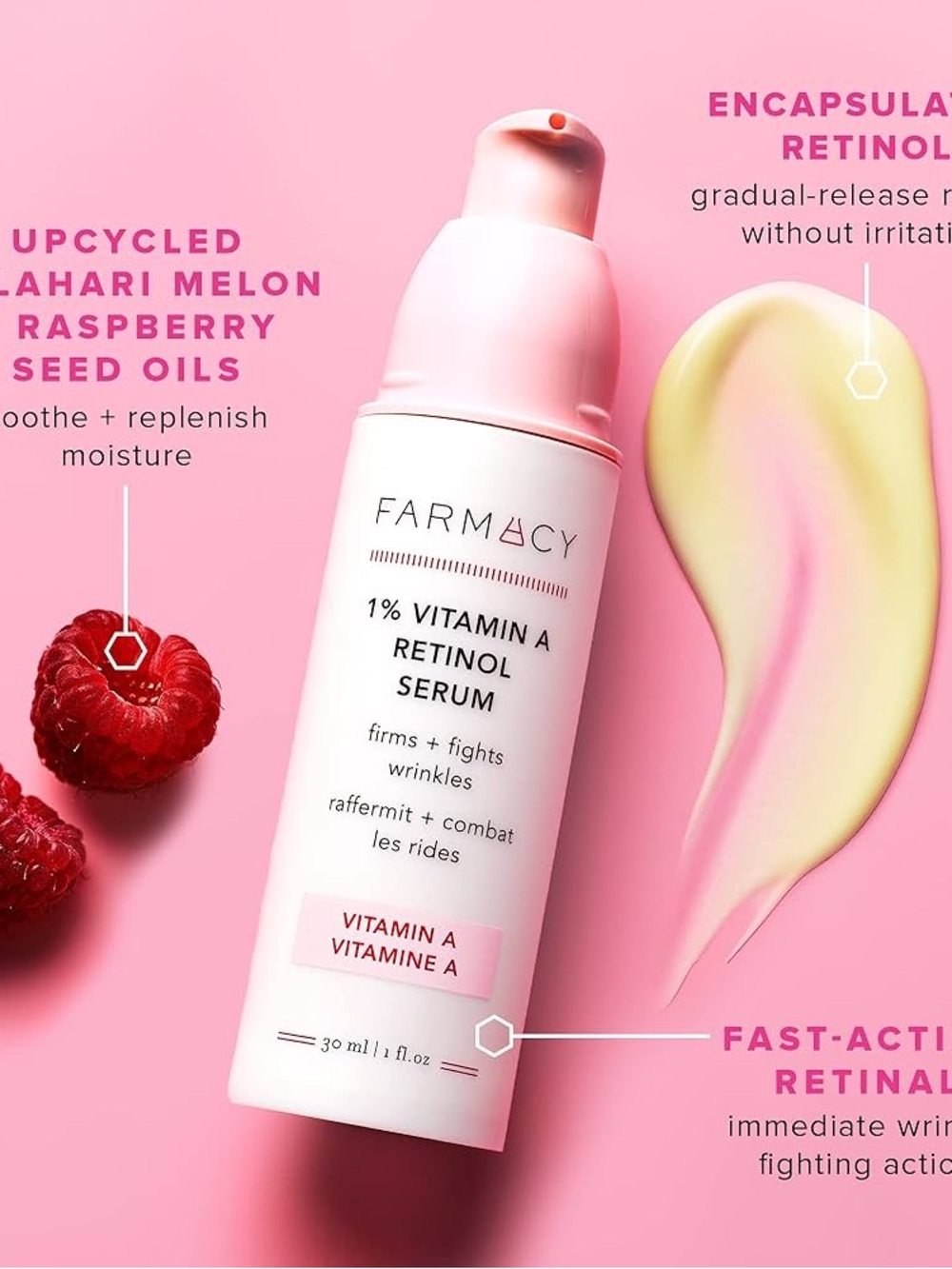NIB! Farmacy 1% Vitamin A Retinol Serum 1oz
